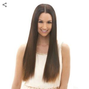 18" Straight Halo Insta Hair Extensions Mix Color